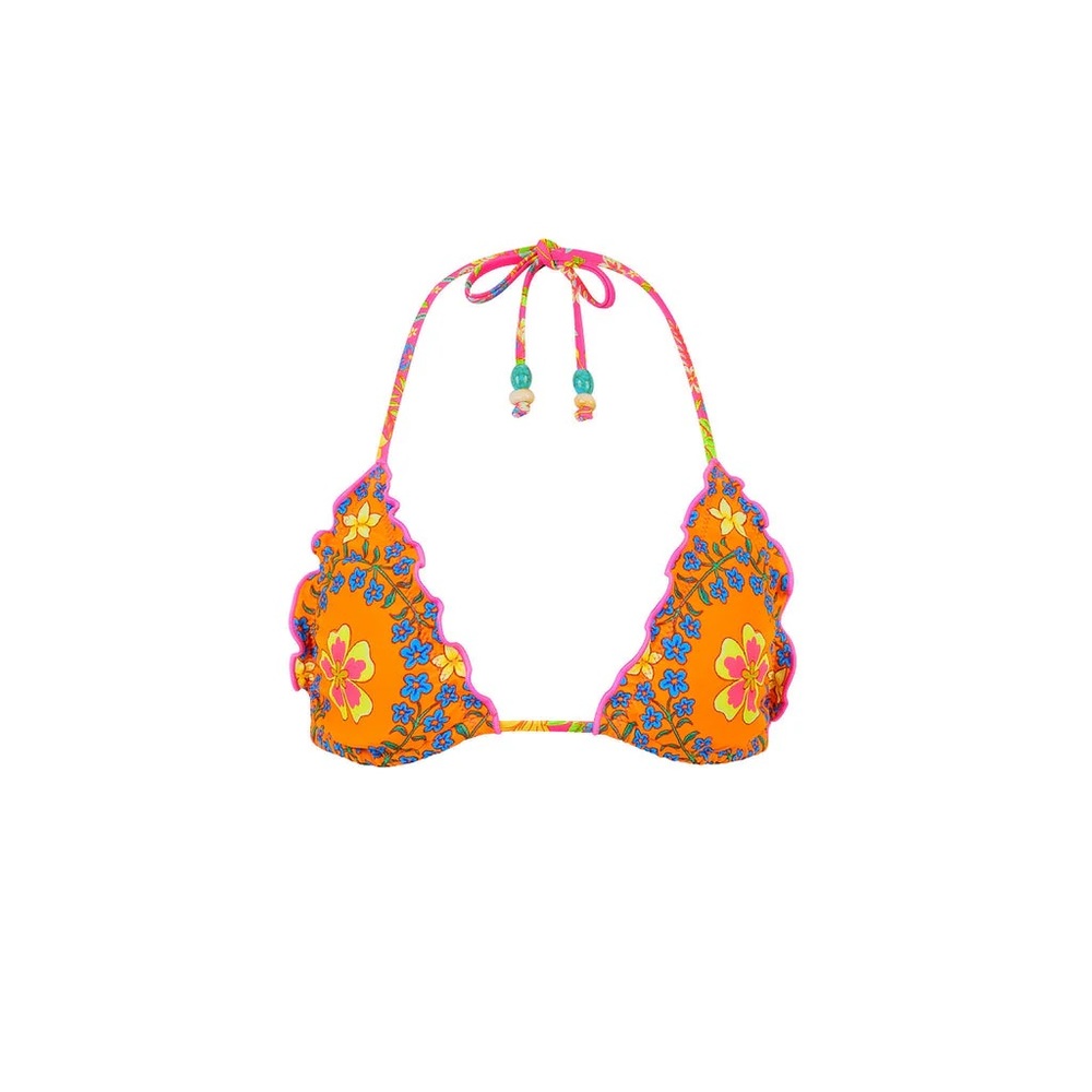 Kulani Kinis Lettuce Edge Bralette Bikini Top - Picture 4 of 9